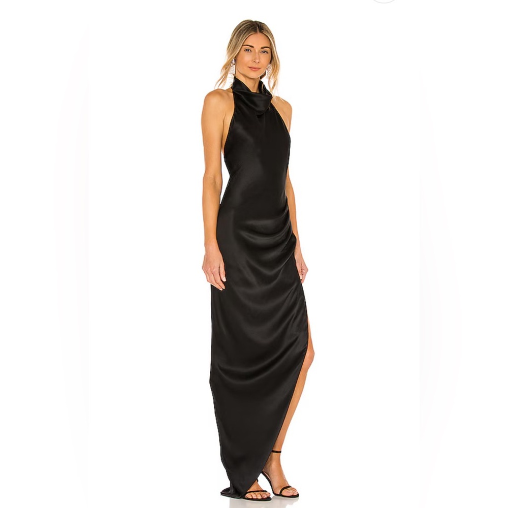 Amanda Uprichard REVOLVE Samba Gown in Black